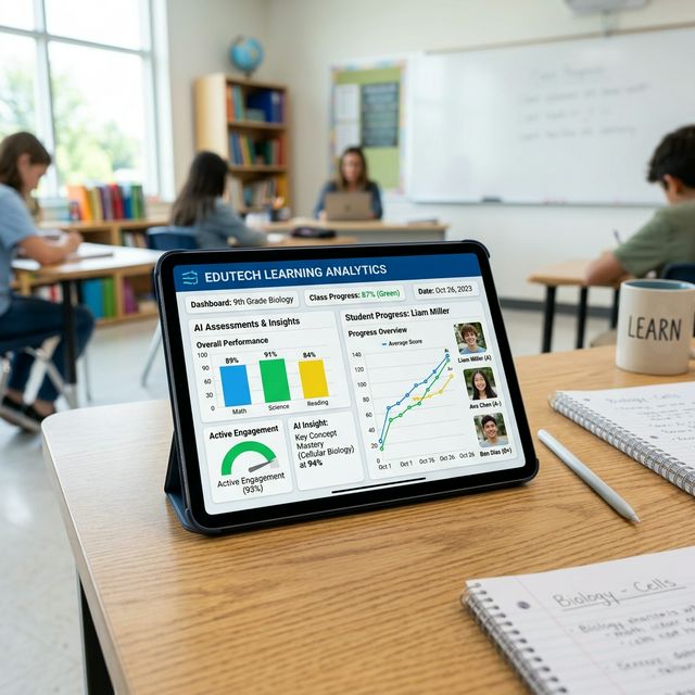 Coreconcept learning analytics on tablet